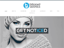 Tablet Screenshot of blizzardgraphics.com.au
